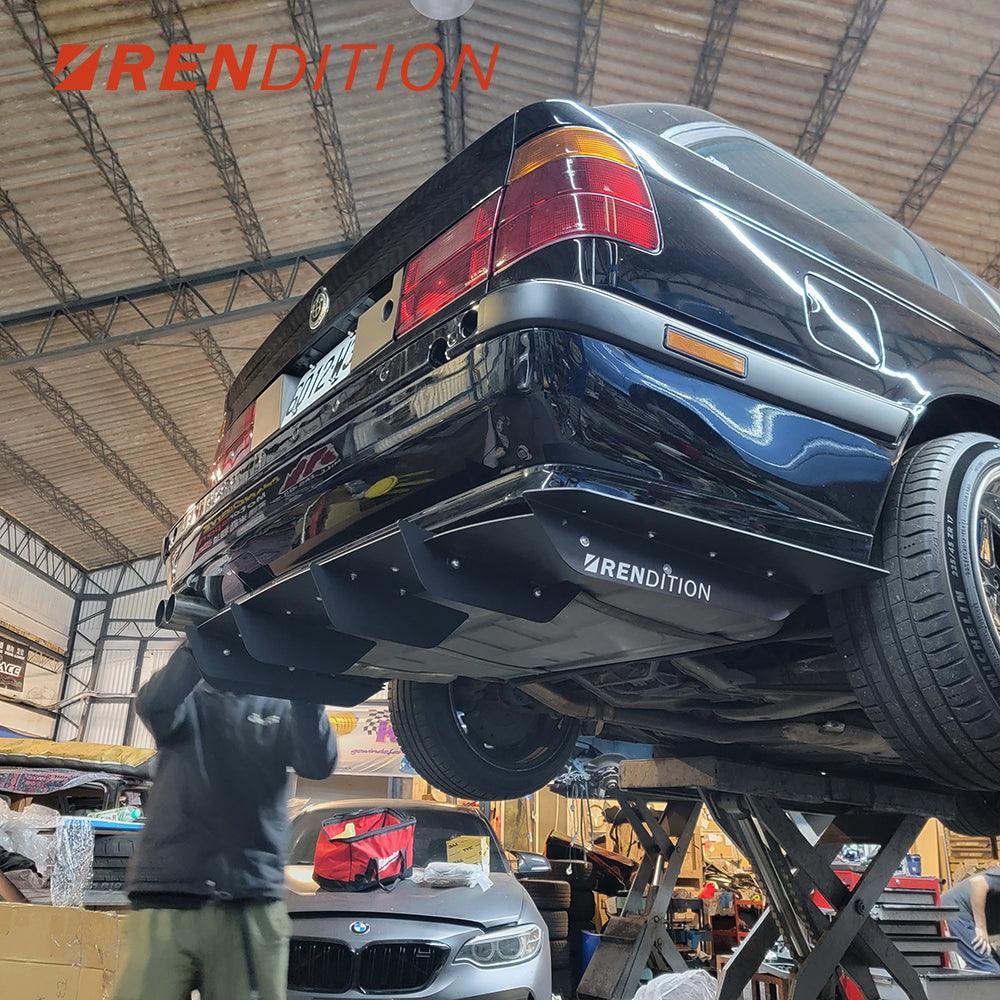 BMW 5 Series E34 Rear Diffuser Kit V2 (1987-1996) - K2 Industries