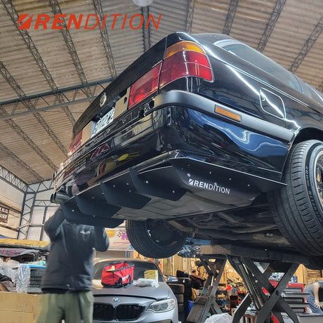 BMW 5 Series E34 Rear Diffuser Kit V2 (1987-1996) - K2 Industries