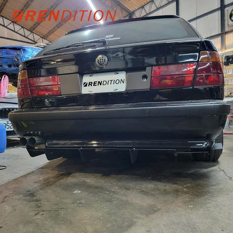 BMW 5 Series E34 Rear Diffuser Kit V2 (1987-1996) - K2 Industries