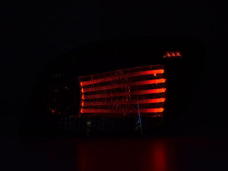 BMW 5 Series E60 Sedan Chrome/Smoked LED Taillights (2008-2009) - K2 Industries