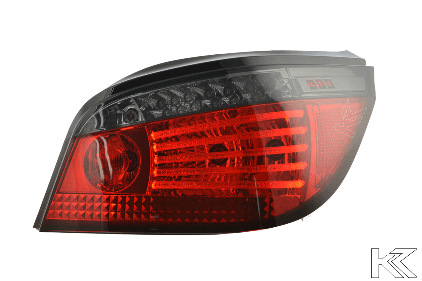 BMW 5-series E60/E61 Sedan Red Smoked LED Taillights Set (2008-2009) - K2 Industries