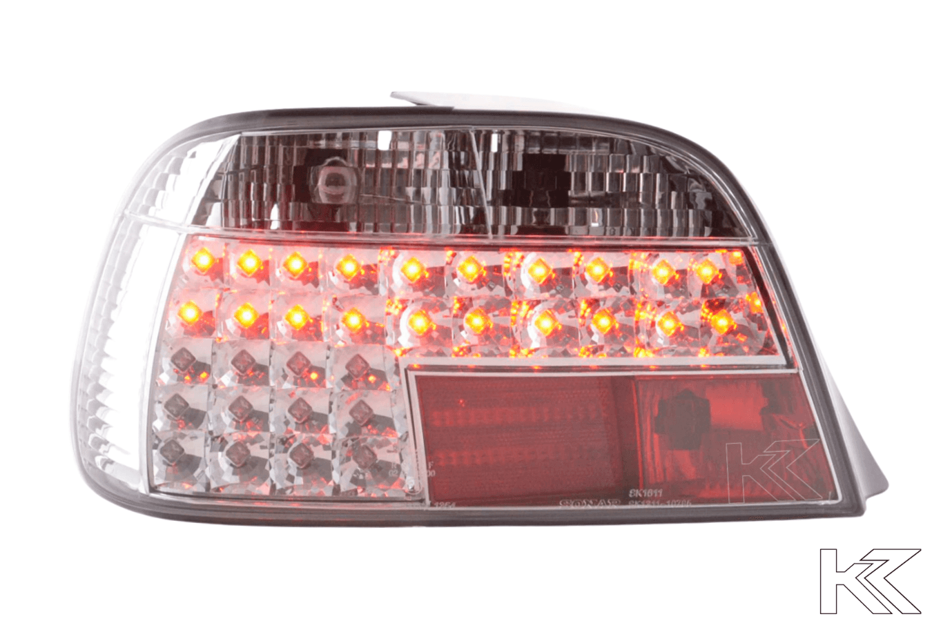 BMW 7-series E38 Chrome Clear LED Taillights Set (1995-2002) - K2 Industries