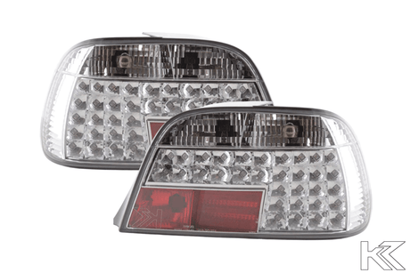 BMW 7-series E38 Chrome Clear LED Taillights Set (1995-2002) - K2 Industries
