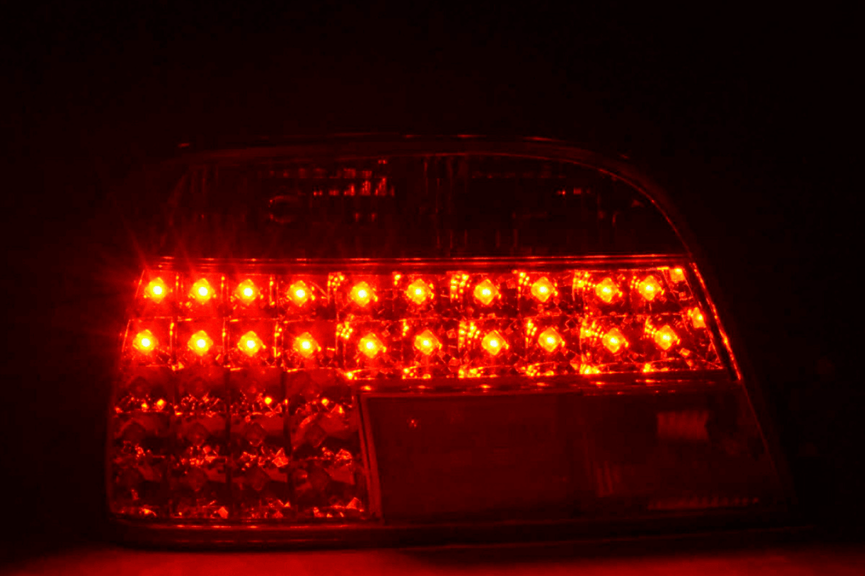 BMW 7-series E38 Chrome Clear LED Taillights Set (1995-2002) - K2 Industries