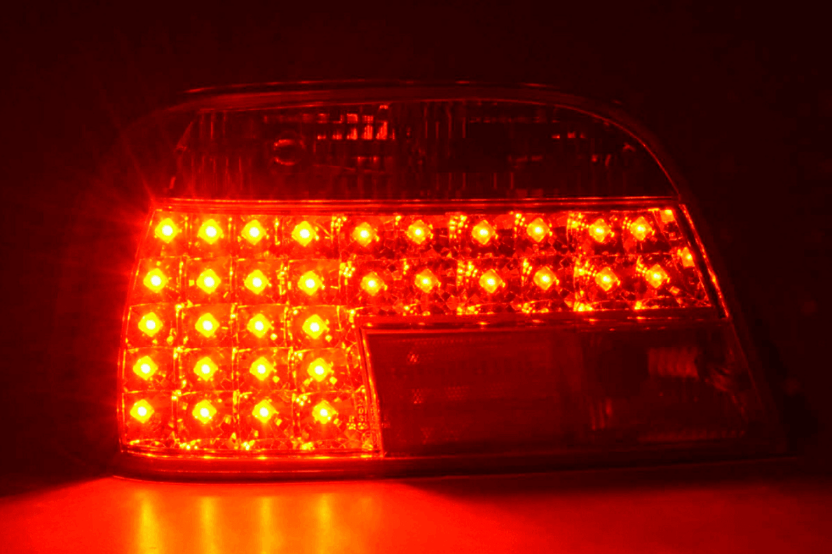 BMW 7-series E38 Chrome Clear LED Taillights Set (1995-2002) - K2 Industries
