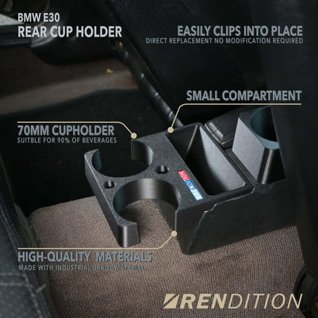 BMW E30 REAR CUP HOLDER - K2 Industries