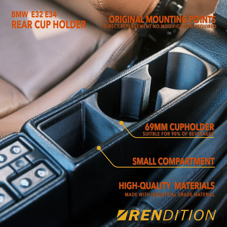 BMW E32 E34 FRONT CUP HOLDER V2 - K2 Industries