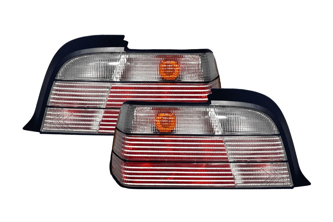 BMW E36 Coupe/Convertible Clear OEM Style Tail Lights (1990-1999) - K2 Industries
