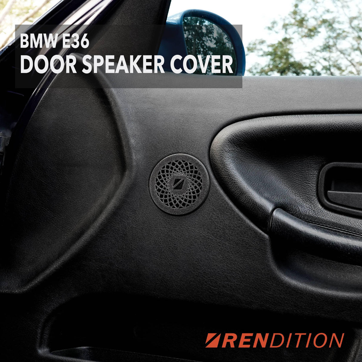 BMW E36 DOOR SPEAKER COVER / TWEETER COVER / TWEETER REPLACEMENT ASSEMBLY - K2 Industries