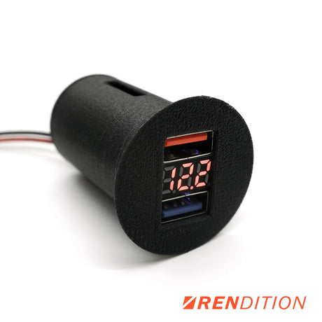 BMW E36 DUAL USB + VOLT METER CIGARETTE LIGHTER REPLACEMENT - K2 Industries