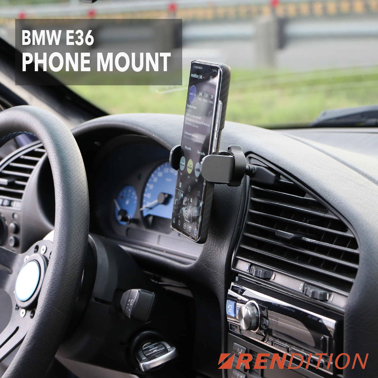 BMW E36 PHONE MOUNT - K2 Industries