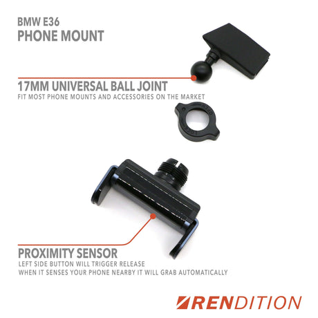 BMW E36 PHONE MOUNT - K2 Industries