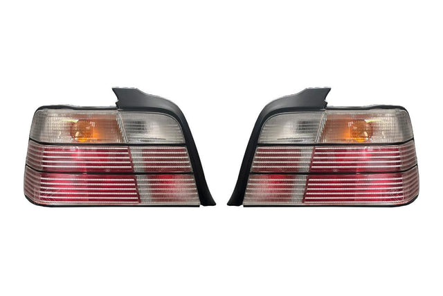 BMW E36 Sedan Clear OEM Style Tail Lights (1990-1999) - K2 Industries