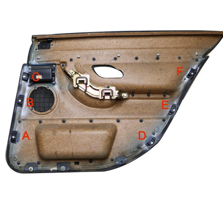 BMW E38 REAR DOOR CARD REPAIR KIT - K2 Industries