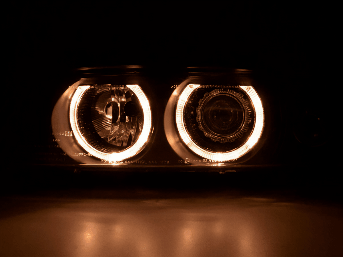 BMW E39 5-Series Xenon Angel Eye Rings Headlights (1995-2000) - K2 Industries