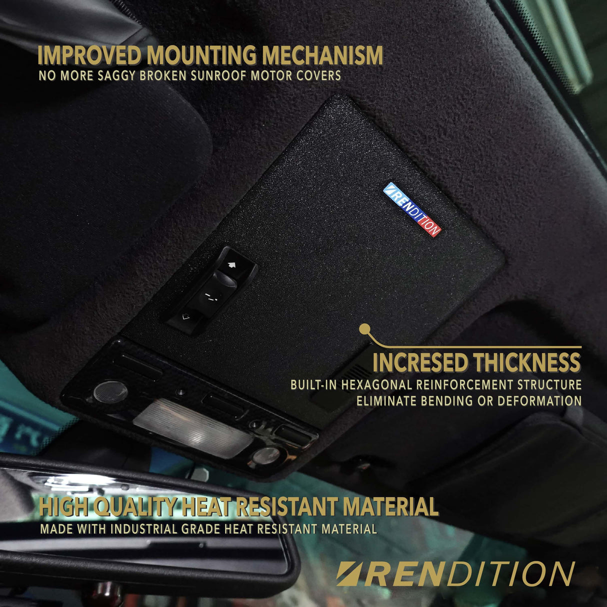 BMW E39 SUNROOF MOTOR COVER - K2 Industries