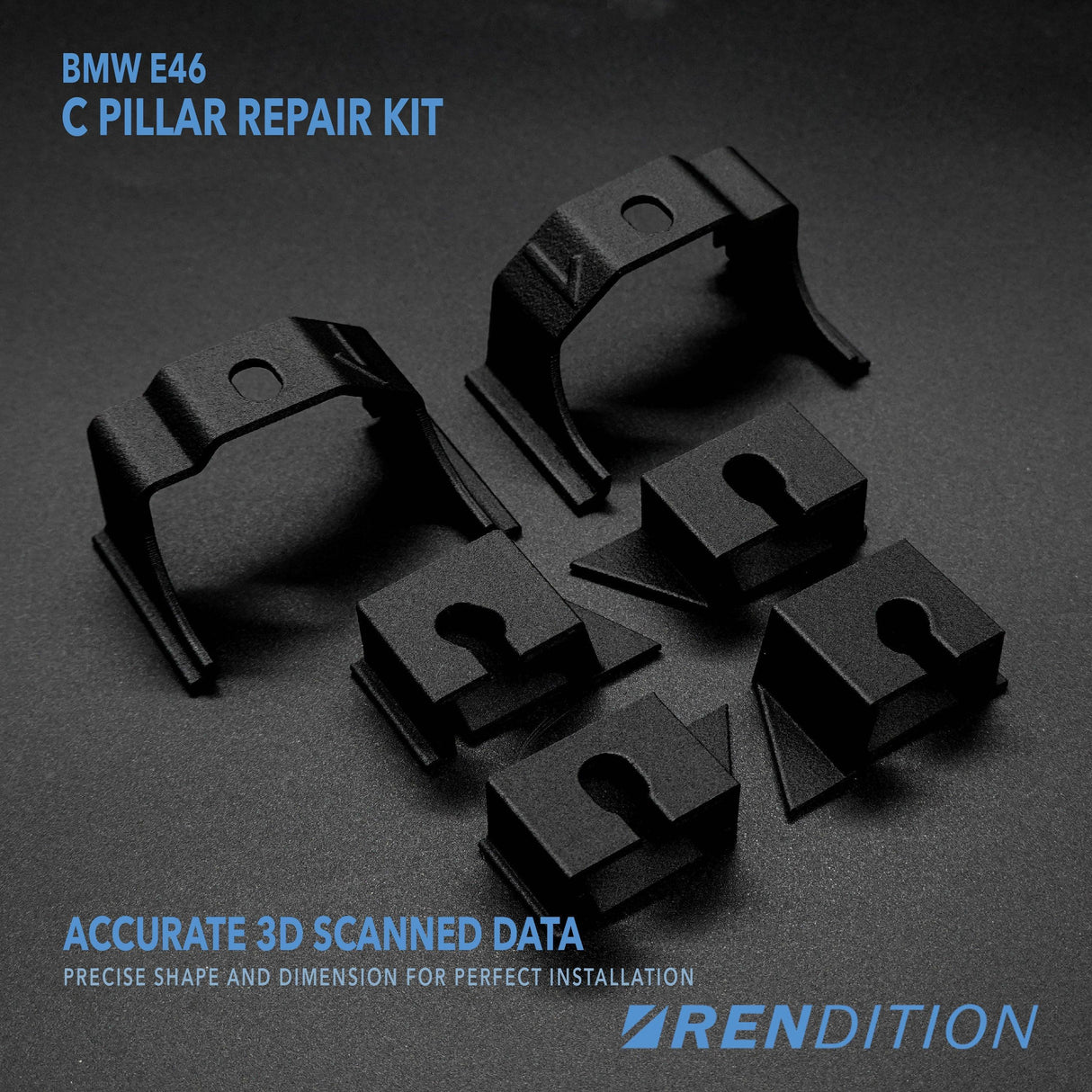 BMW E46 C PILLAR REPAIR KIT - K2 Industries