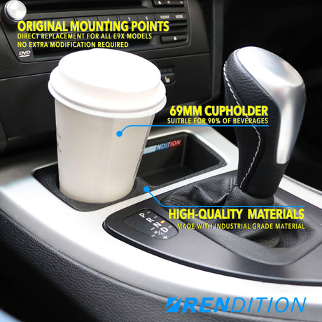 BMW E9X FRONT CUP HOLDER (E90 E91 E92 E93) - K2 Industries