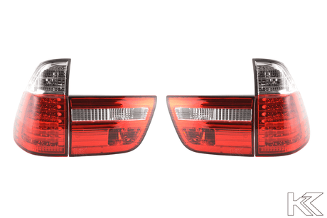 BMW X5 E53 Red LED Taillights Set (1998-2002) - K2 Industries