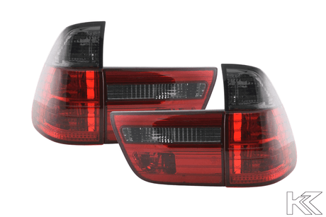 BMW X5 E53 Red/Smoked Taillights Set (1998-2003) - K2 Industries