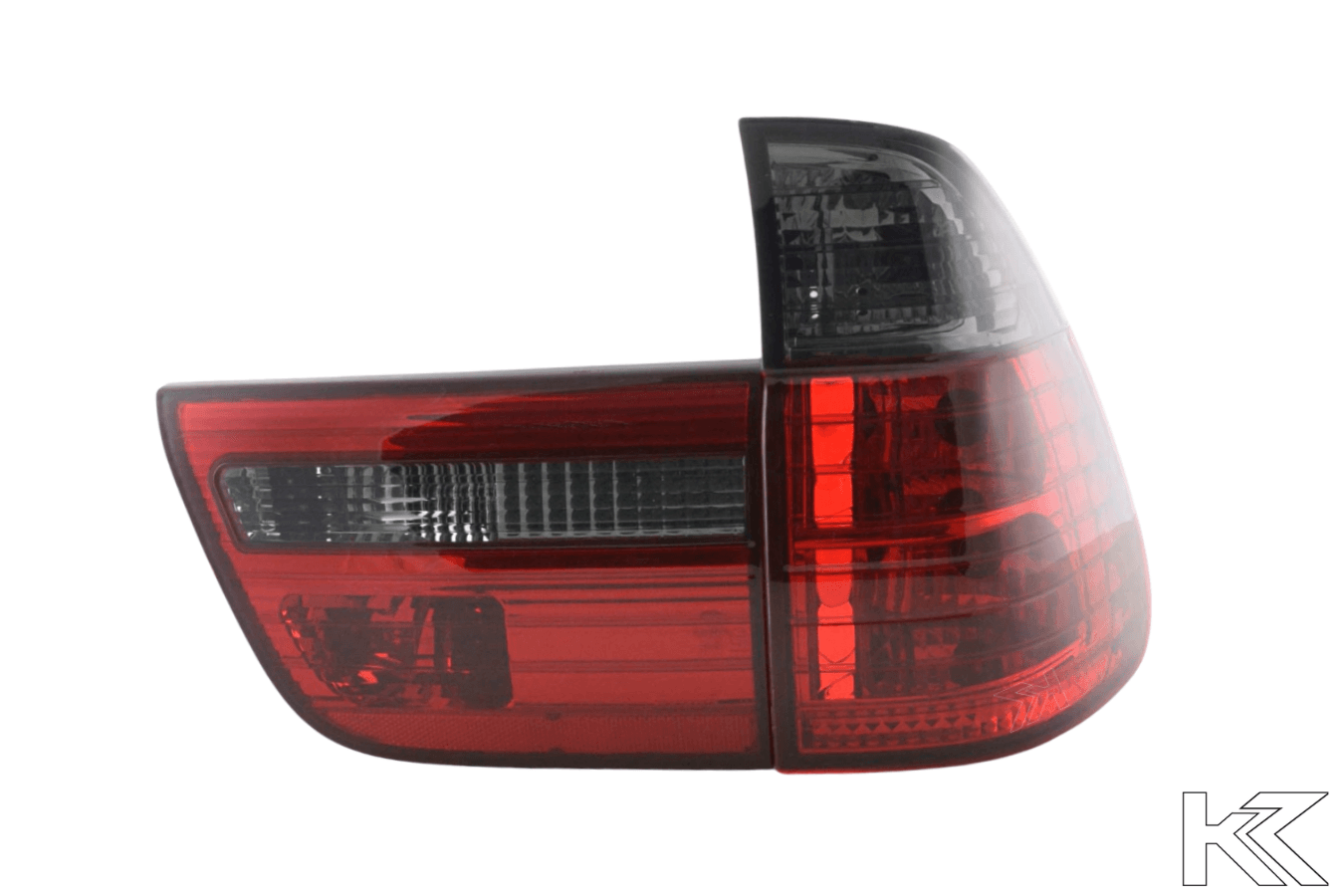 BMW X5 E53 Red/Smoked Taillights Set (1998-2003) - K2 Industries
