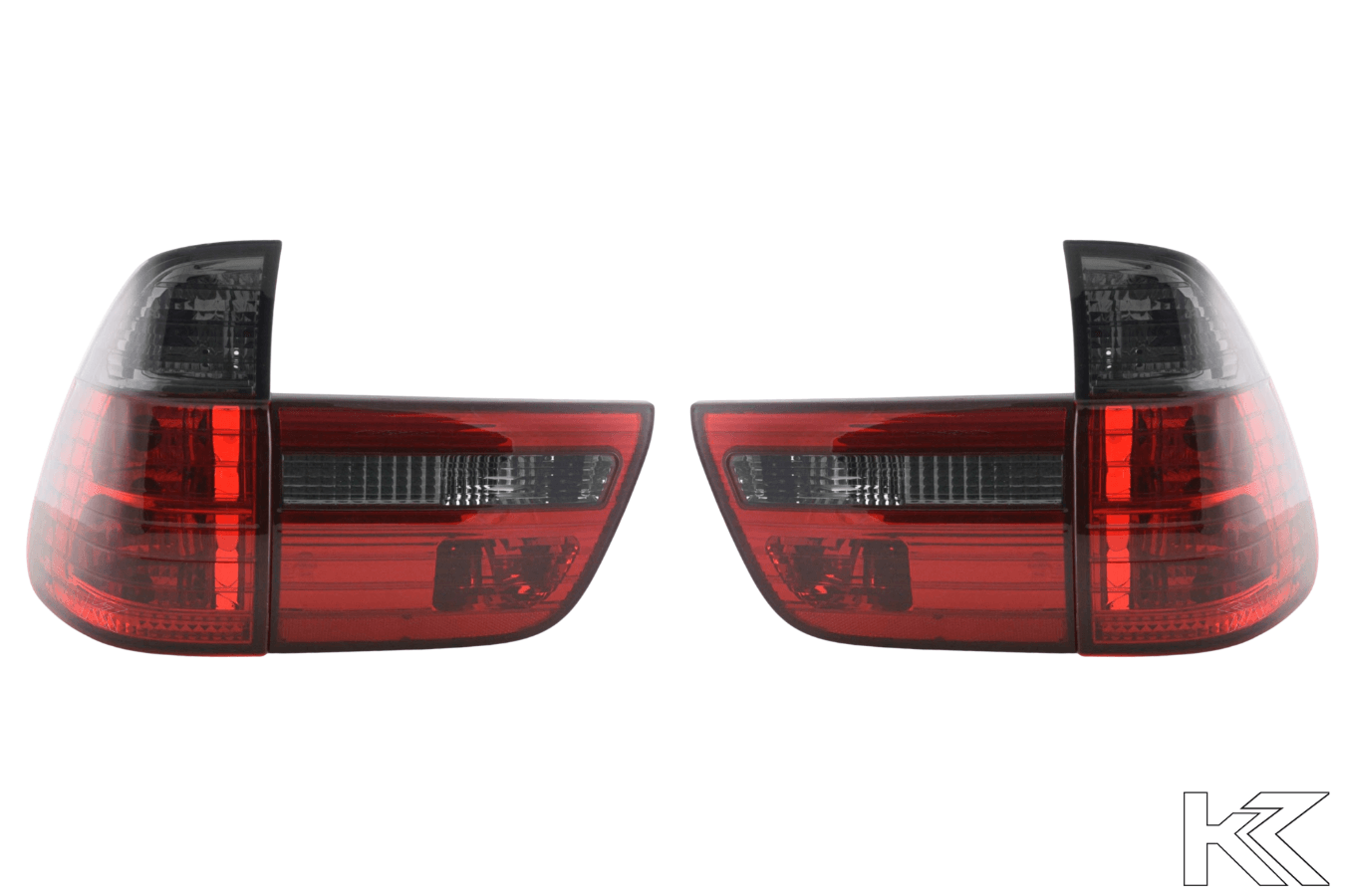 BMW X5 E53 Red/Smoked Taillights Set (1998-2003) - K2 Industries
