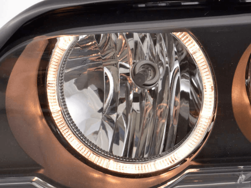 BMW X5 (Type E53) Black OE+ Angel Eyes Headlights - (2000-2003) - K2 Industries