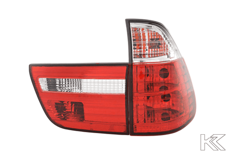 BMW X5 Type E53 Z33  Red / White Taillights Set(1998-2003) - K2 Industries