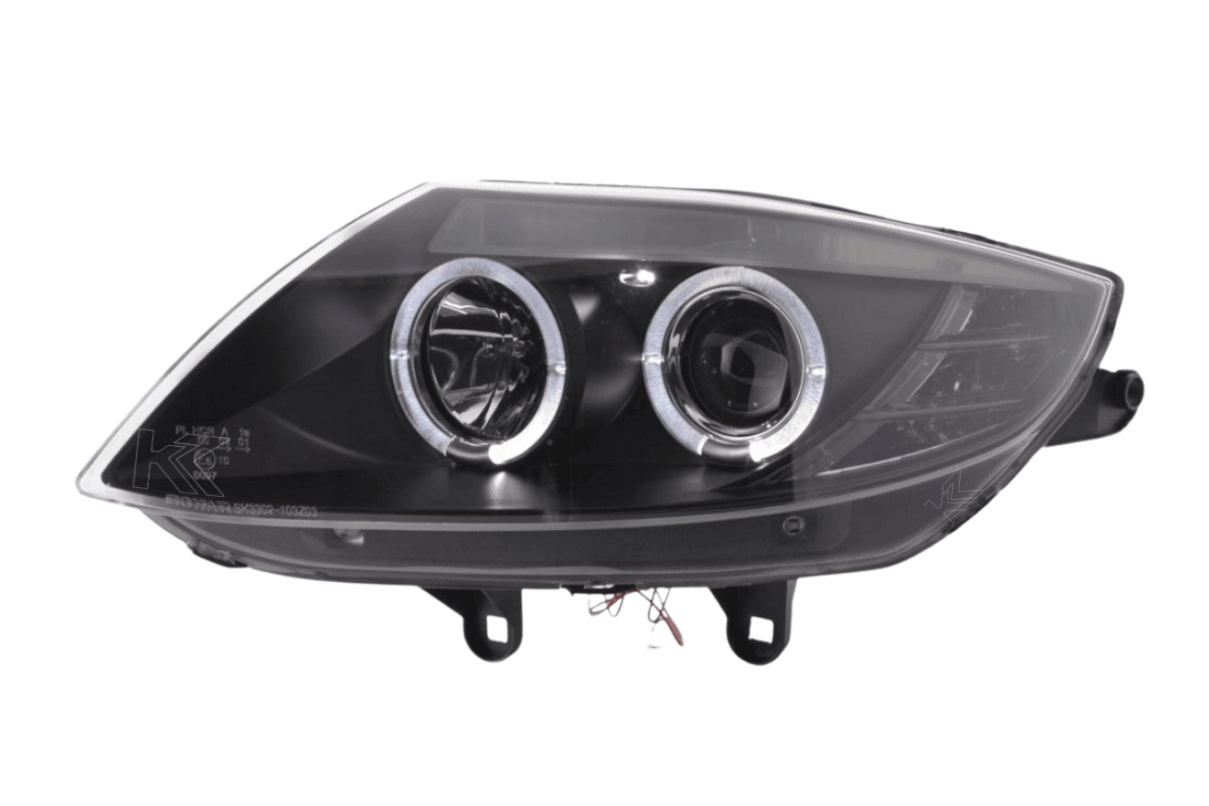 BMW Z4 E85 E86 Type Z4 Black Headlight Set (2003-2008) - K2 Industries