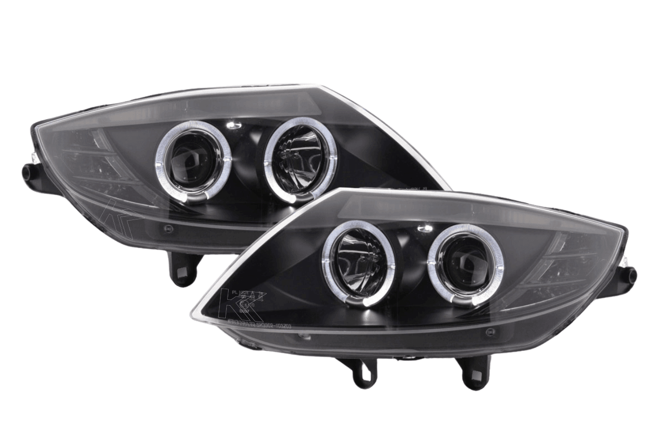 BMW Z4 E85 E86 Type Z4 Black Headlight Set (2003-2008) - K2 Industries