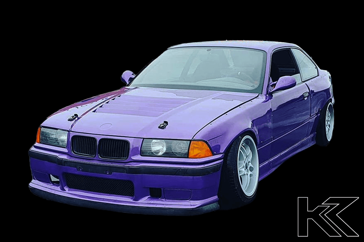E36 Coupe Complete Over-Fender Set - K2 Industries