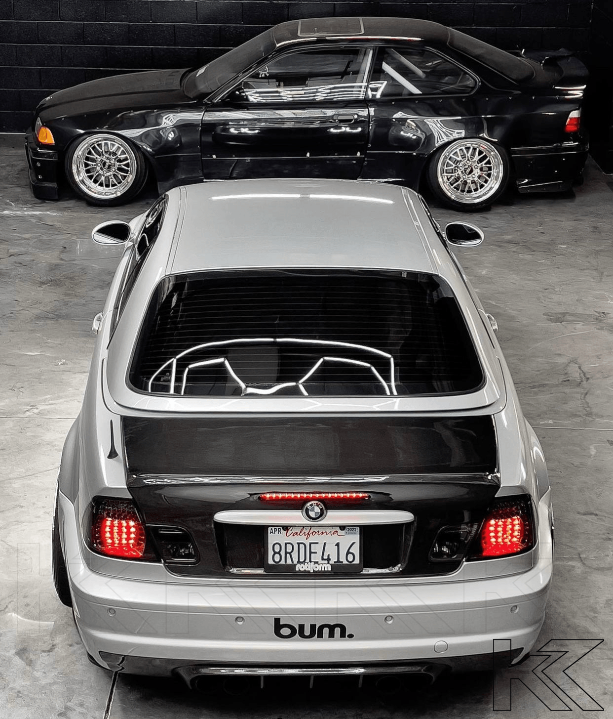 E46 Convertible Clear/Smoked LED Tail Lights (99-03) - K2 Industries