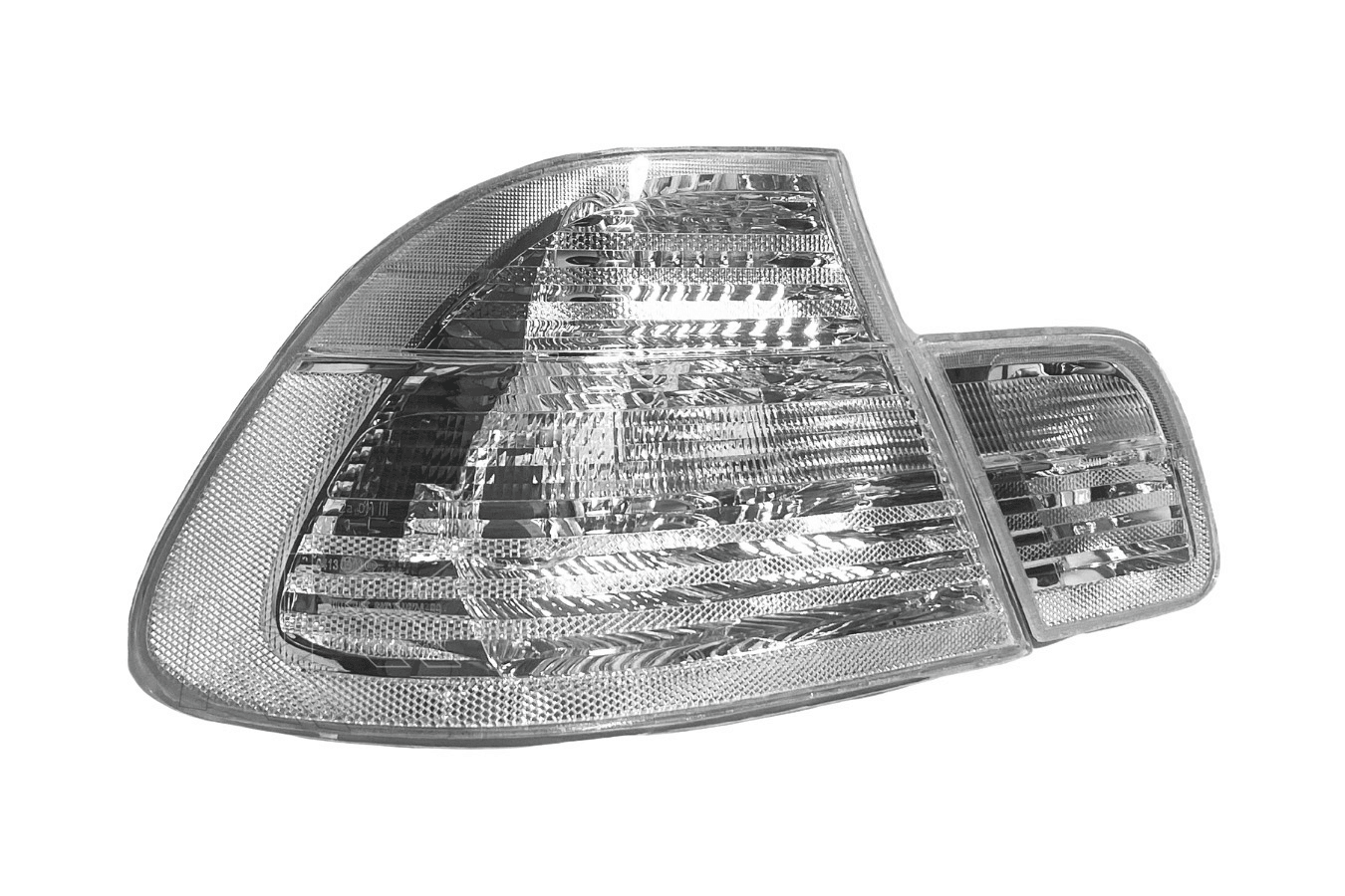 E46 Coupe Clear Tail Lights - Halogen - Pre Facelift - K2 Industries