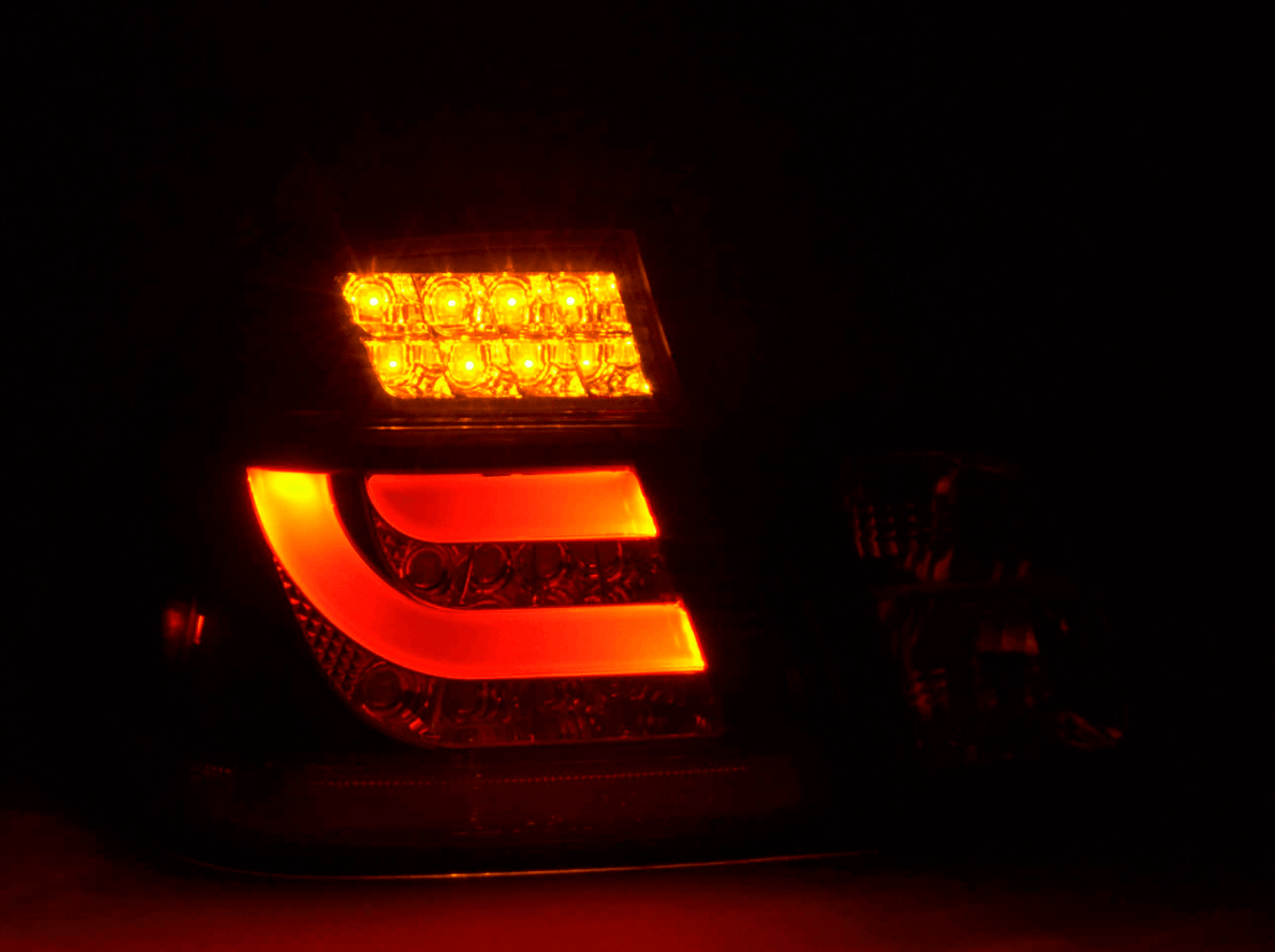 E46 Sedan LED Bar Black Tail Lights (02-05) - K2 Industries