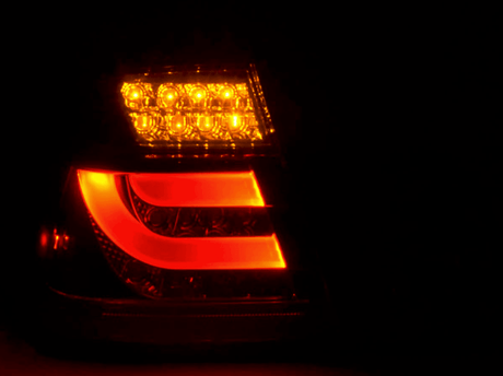 E46 Sedan LED Bar Smoked/Red Tail Lights (98-01) - K2 Industries