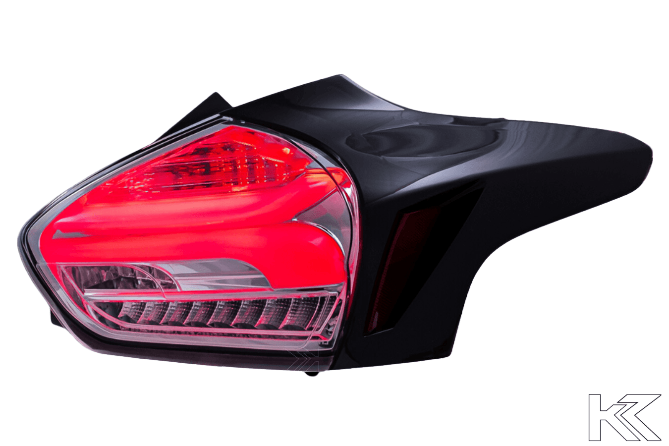Ford Focus 3 (C346) Hatchback BlackLine LED Taillights Set (2015-2018) - K2 Industries