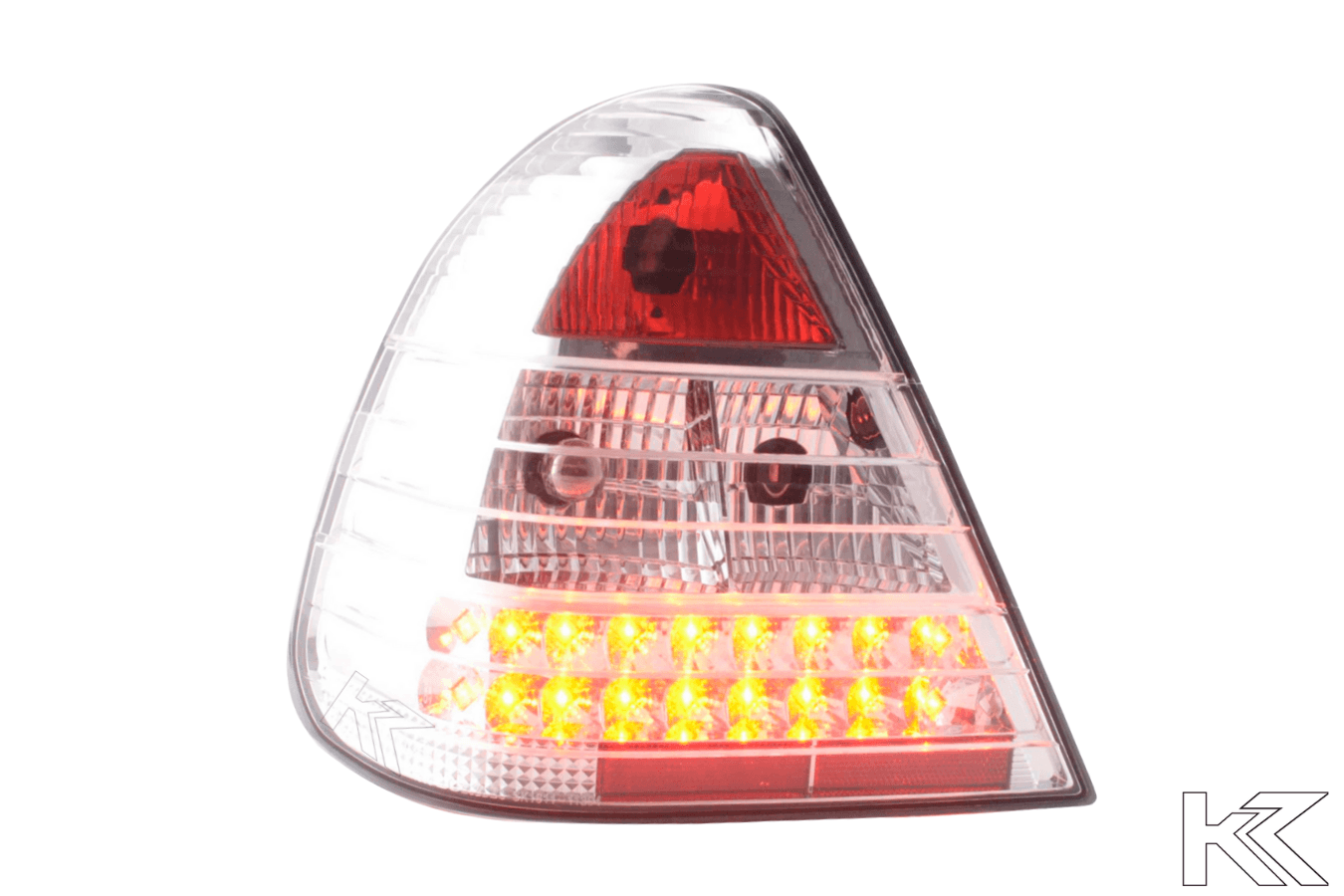 Mercedes Benz C-Class (202) Chrome Clear LED Taillights Set (1996-2000) - K2 Industries