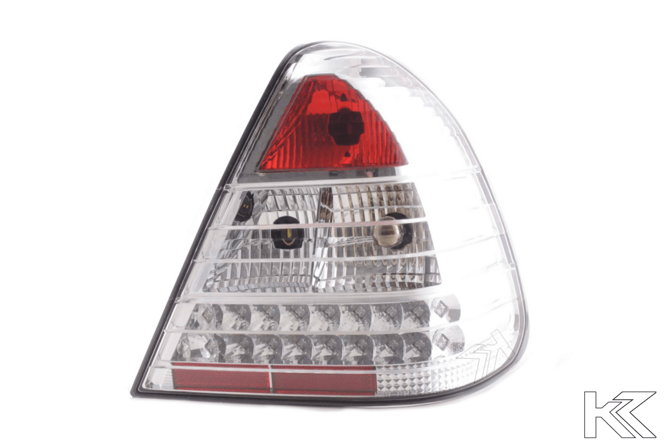 Mercedes Benz C-Class (202) Chrome Clear LED Taillights Set (1996-2000) - K2 Industries