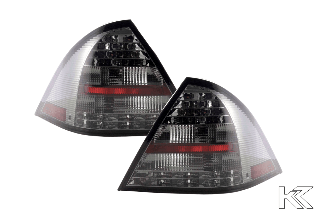 Mercedes Benz C-Class (203) Sedan Chrome Smoke LED Taillights Set (2005-2007) - K2 Industries