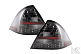 Mercedes Benz C-Class (203) Sedan Chrome Smoke LED Taillights Set (2005-2007) - K2 Industries