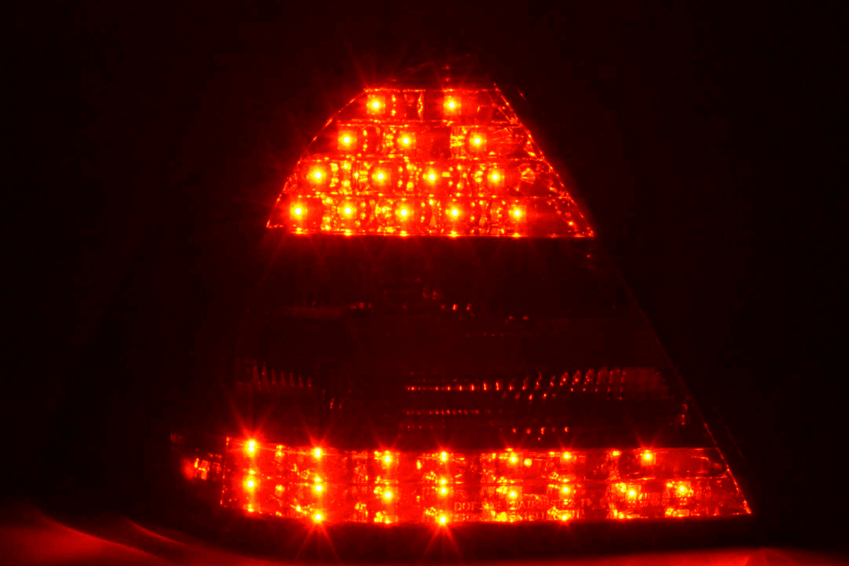 Mercedes Benz C-Class (203) Sedan Chrome Smoke LED Taillights Set (2005-2007) - K2 Industries