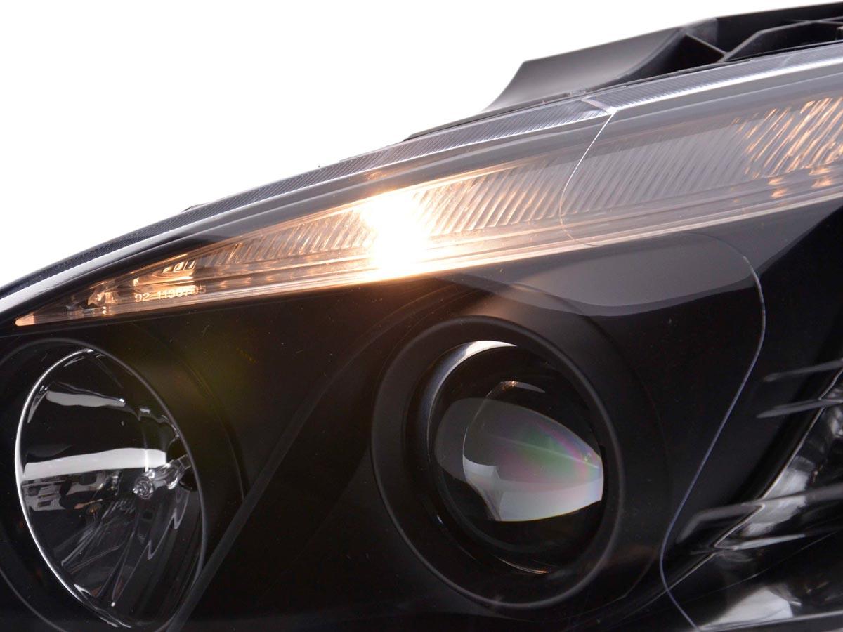 Mercedes Benz C-Class (204) Black LED Headlights with Daytime Running Lights (2007-2010) - K2 Industries