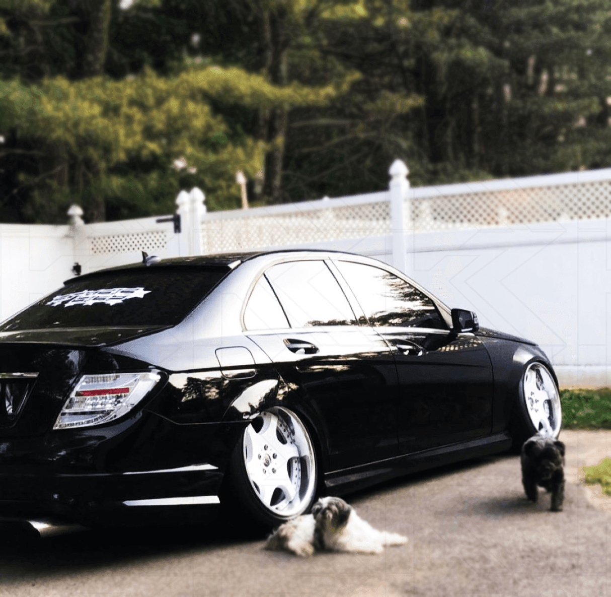 Mercedes Benz C-Class (204) Chrome Clear LED Taillights Set (2012-2014) - K2 Industries
