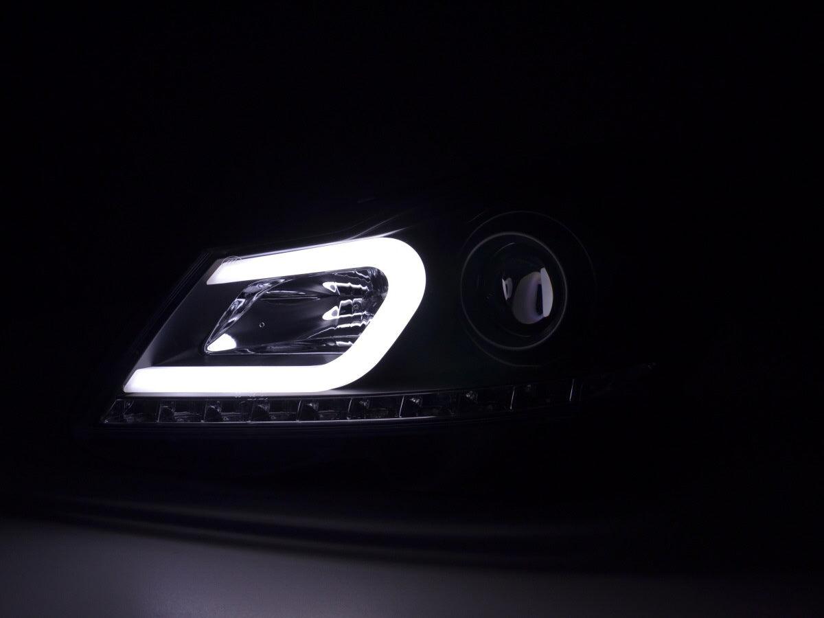 Mercedes Benz C-Class (204) Black Headlights 2011-2014 - K2 Industries