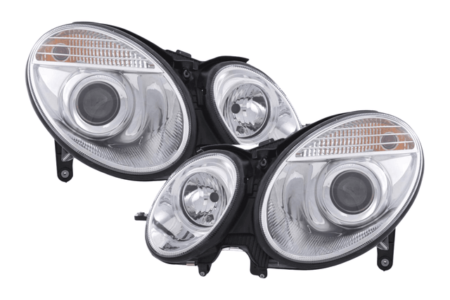 Mercedes Benz E-Class (211) Chrome Headlight Set (2002-2006) - K2 Industries