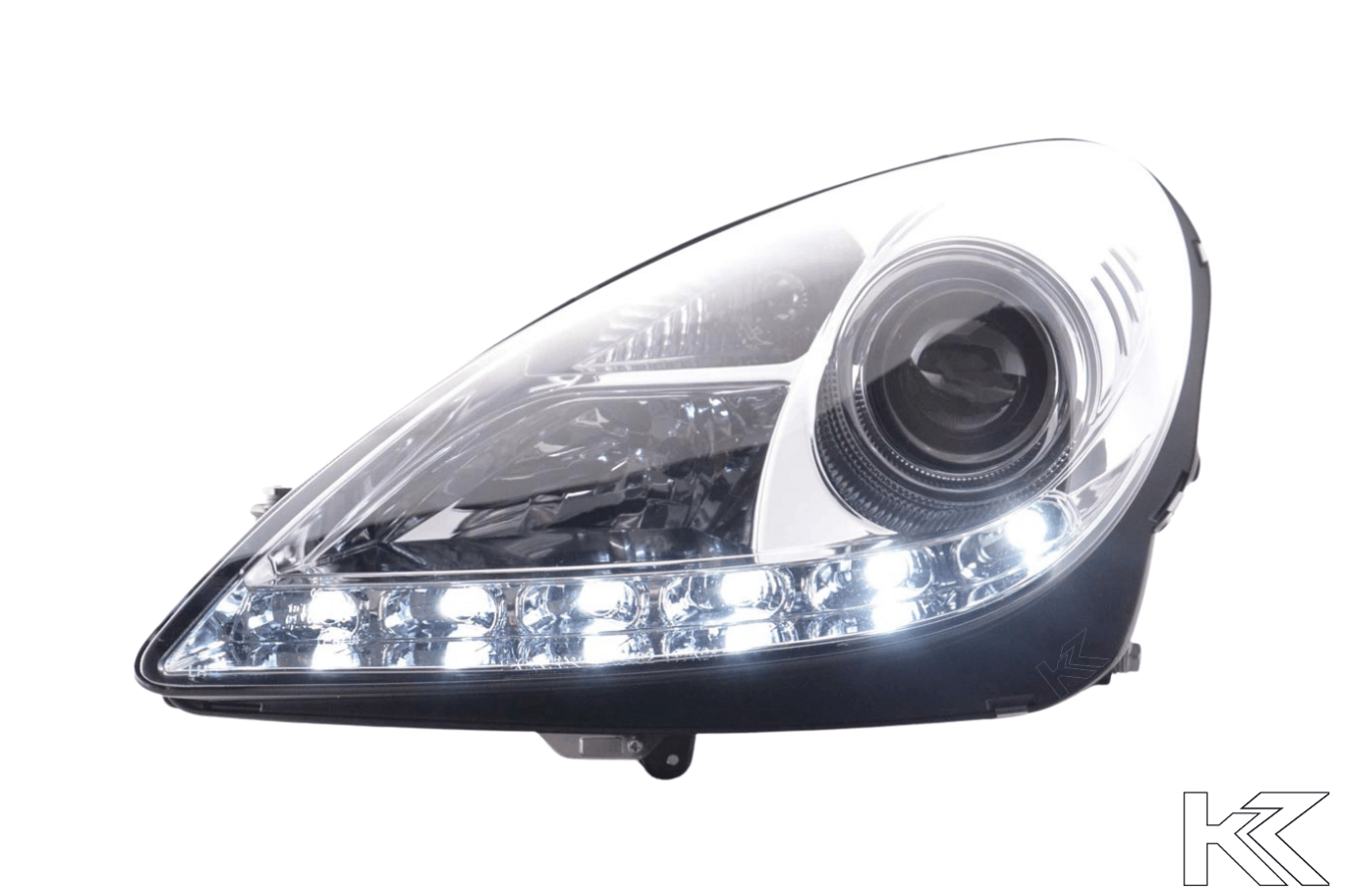Mercedes Benz SLK (171) Chrome LED Headlights with Daytime Running Lights (2004-2011) - K2 Industries