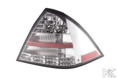 Mercedes W203 Chrome Clear LED Tail Lights (2001-2004) - K2 Industries