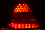 Mercedes W203 Chrome Clear LED Tail Lights (2001-2004) - K2 Industries