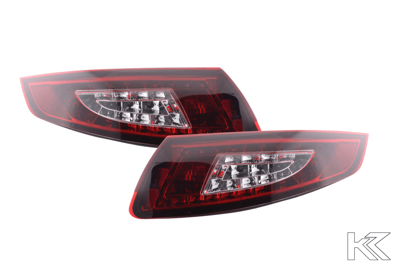 Porsche 911 (997) Red/Smoked LED Tail Lights (2005-2009) - K2 Industries