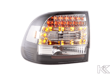 Porsche Cayenne Type (9PA) Black/Clear LED Taillights(2002-2006) - K2 Industries